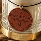 Cut Glass Leather Candle