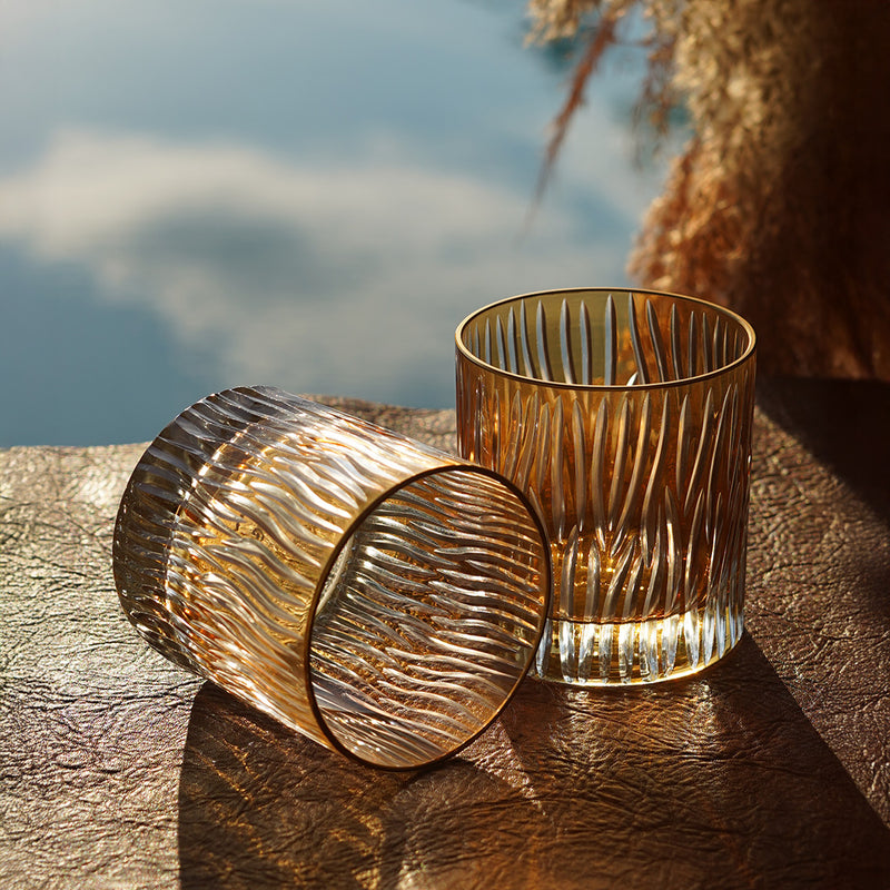 Whiskey Glass Amber